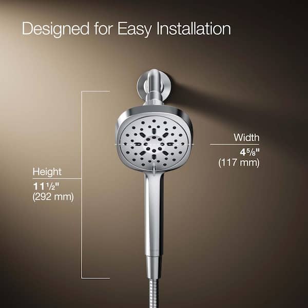 KOHLER Ashan 3-Spray Wall Mount Handheld Showerhead 1.75 GPM KOHLER Ashan 3-Spray Wall Mount Handheld Showerhead 1.75 GPM