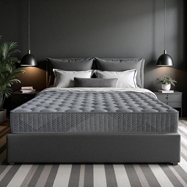 Babo Care Twin XL Firm Hybrid Gel Memory Foam 8 in. Breathable Cooling Pillow Top and Anti-Static Mattress