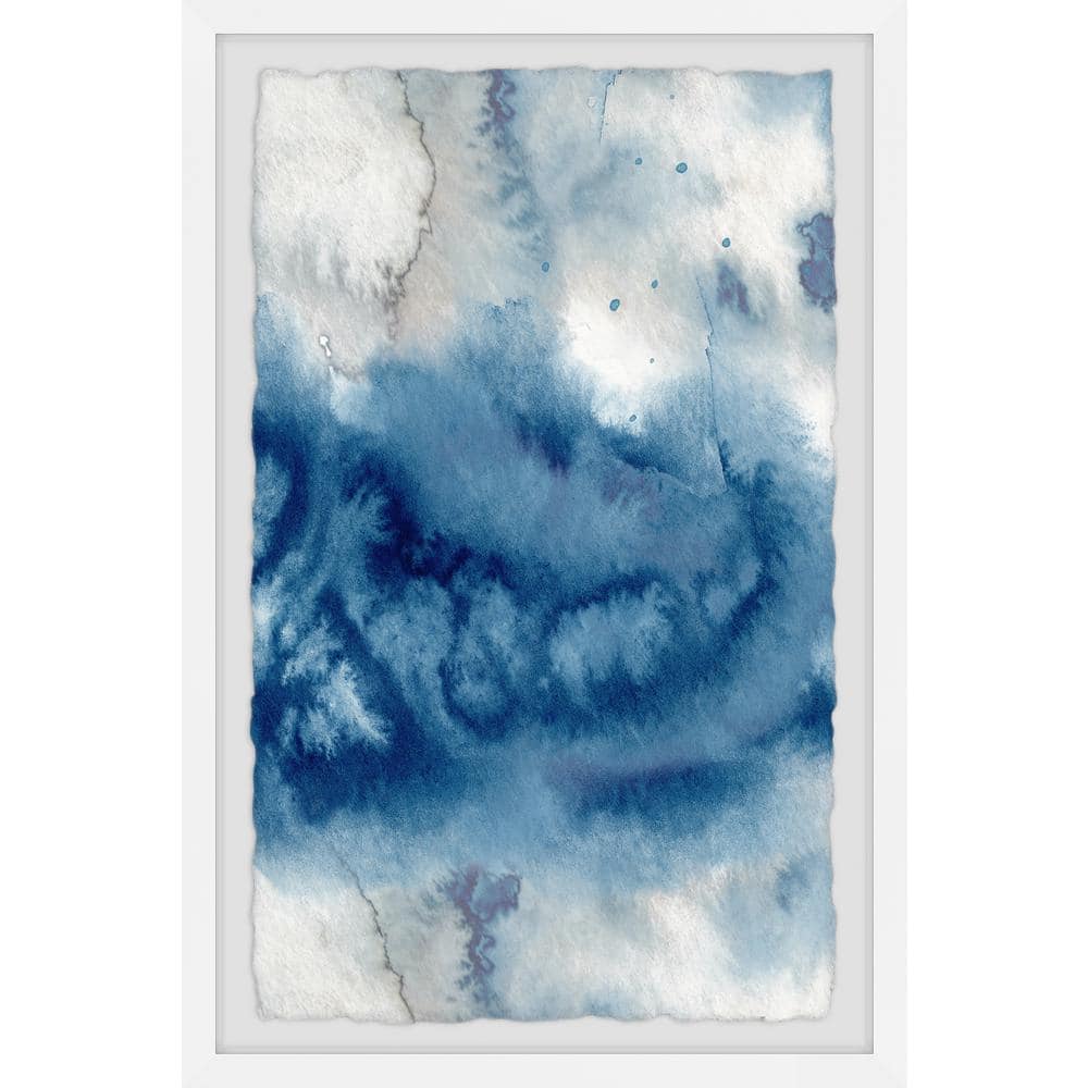 Converging Waves by Marmont Hill Framed Abstract Art Print 24 in. x 16 in.