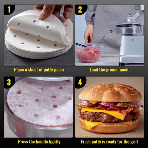 VEVOR Burger Press Patty Maker Hamburger Stick BBQ Mold Stuffed Meat Grill 4 Diameter