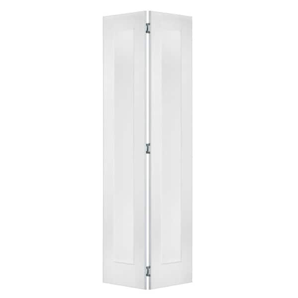 Krosswood Doors 24 in. x 80 in. Shaker 1-Panel Solid Core Primed Wood ...