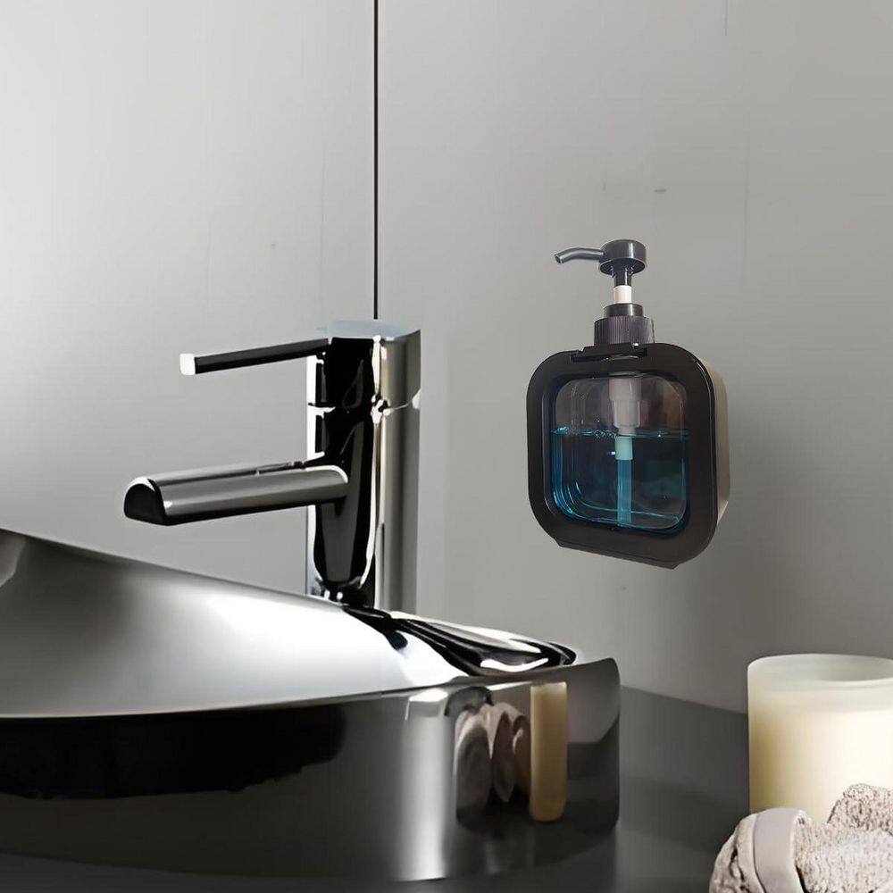 Black Soap Dispenser Lotion Dispenser Wall Mounted Shower Pump for Bathroom Kitchen Shampoo Conditioner 10oz price history on PriceWatchPro