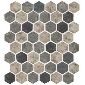 Urban Tapestry Hexagon 12 in. x 12 in. Matte Floor and Wall Mosaic Tile (1 sq. ft. / each)