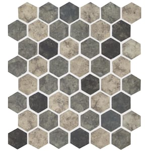 12 in. x 12 in. x 6 mm Urban Tapestry Hexagon Matte Glass Mesh-Mounted Mosaic Tile (1 sq. ft.) 12 in. x 12 in. x 6 mm Urban Tapestry Hexagon Matte Glass Mesh-Mounted Mosaic Tile (1 sq. ft.)
