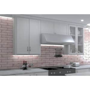 Splash Rose Pink 2.94 in. x 11.88 in. Textured Look Subway Ceramic Wall Tile (4.85 sq. ft./Case)
