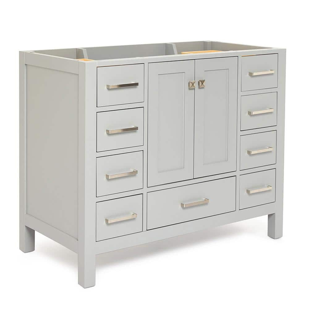 Cambridge 42 in. W x 21.5 in. D x 34.5 in. H Freestanding Bath Vanity Cabinet Only in Grey -  ARIEL, A043S-BC-GRY