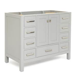 Cambridge 42 in. W x 21.5 in. D x 34.5 in. H Freestanding Bath Vanity Cabinet Only in Grey