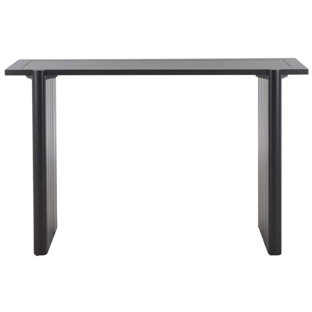 Buckley 16.14 in. Black Rectangle Wood Console Table