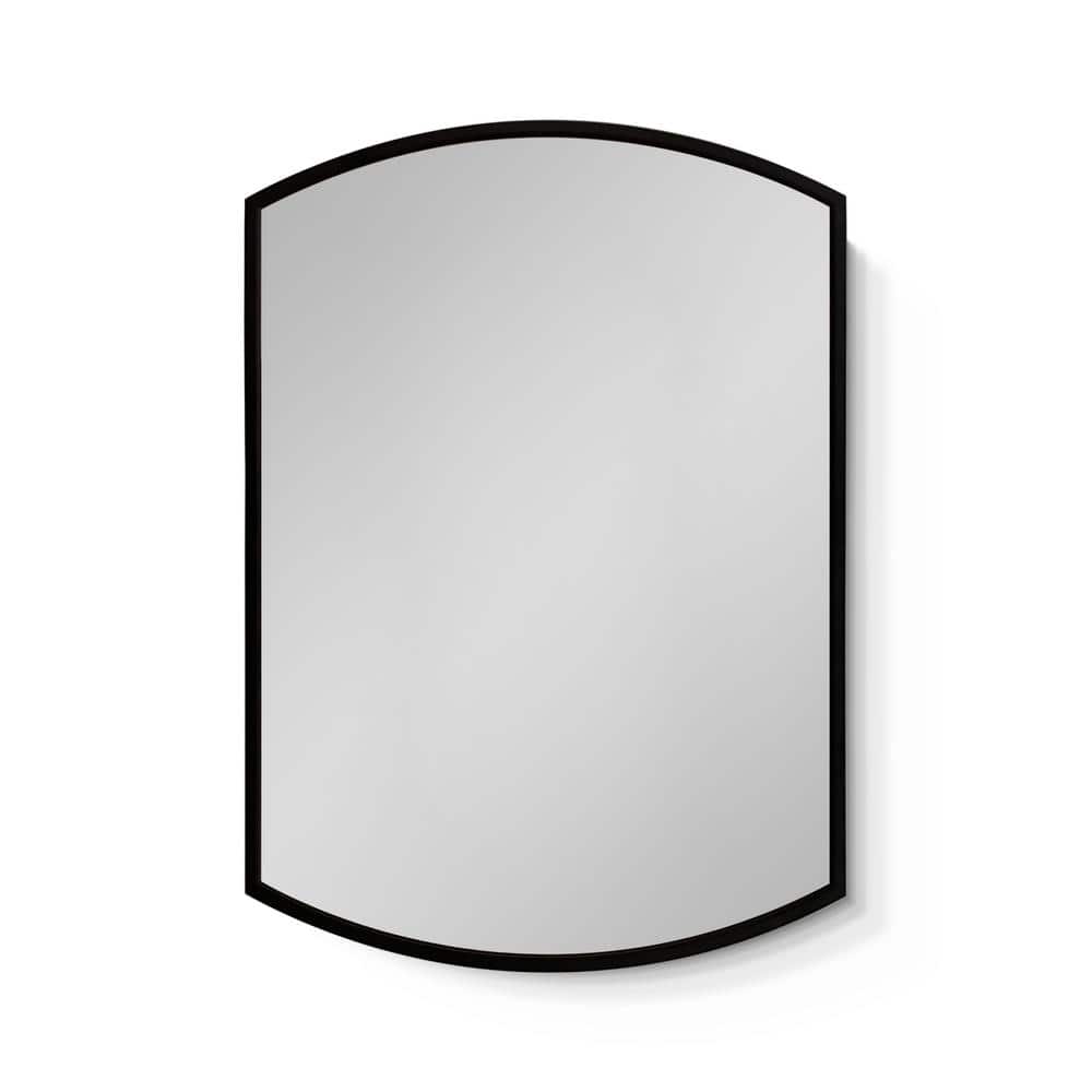 16 in. W x 26 in. H Arched Aluminum Recessed/Surface Mount Medicine Cabinet