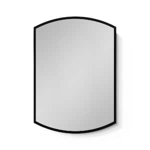 16 in. W x 26 in. H Arched Aluminum Recessed/Surface Mount Medicine Cabinet with Mirror