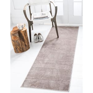 Uptown Collection Madison Avenue Brown 2' 2 x 6' 0 Runner Rug