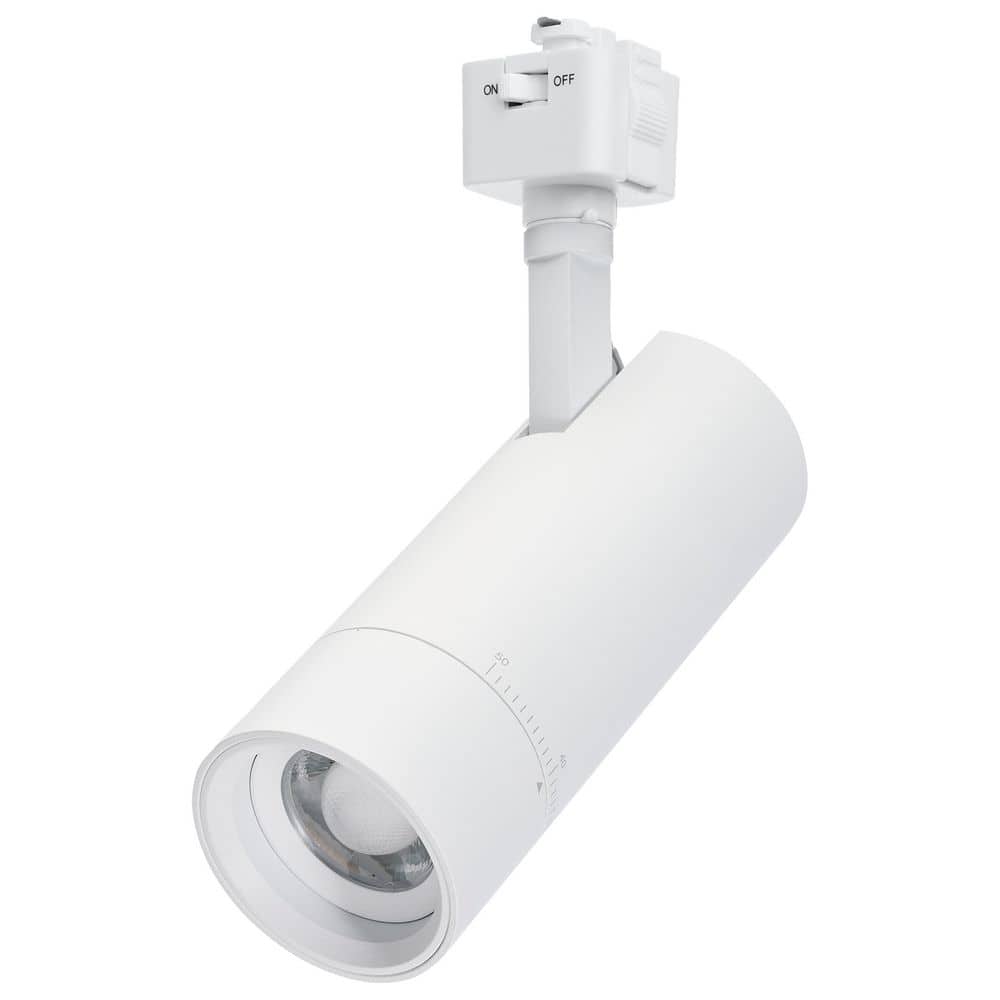 Matte White 15-Watt CCT Selectable Integrated LED Linear Track Round Back Head price history on PriceWatchPro
