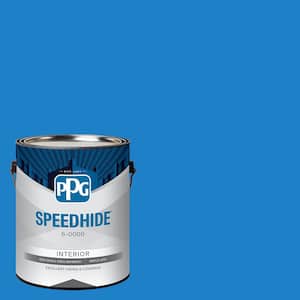 1 gal. PPG1241-6 Electric Blue Semi-Gloss Interior Paint