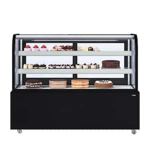 60 in. Refrigerated Bakery Display Case, 18 cu. ft. in Black