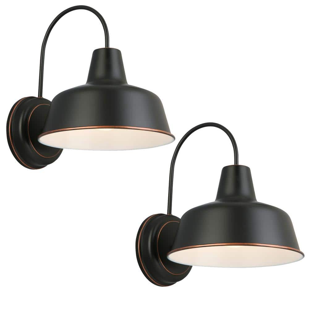 Design House Mason Indoor/Outdoor Wall Light in Oil Rubbed Bronze 2Pack, image size:1000x1000
