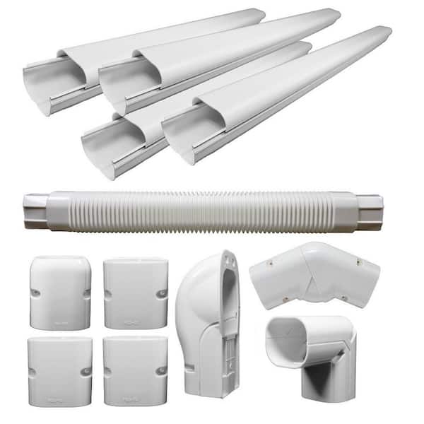 Pioneer 2.5 in. x 3 in. x 16 ft. Decorative PVC Line Cover Kit For Mini Split Air Conditioners and Heat Pumps