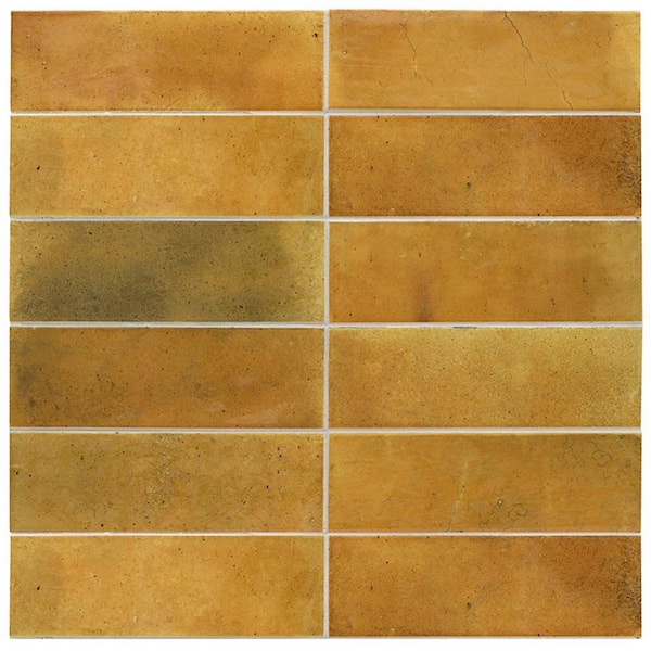 Antiek 2.58 in. x 7.9 in. Honey Orange Ceramic Glossy Wall and Floor Tile (45 Cases/242.1 sq. ft./Pallet)