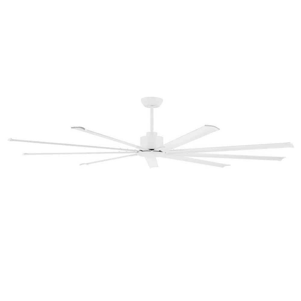 120 in. (10 ft.) 9-Blades Indoor Ceiling Fan in White Aluminum Blades with Remote price history on PriceWatchPro