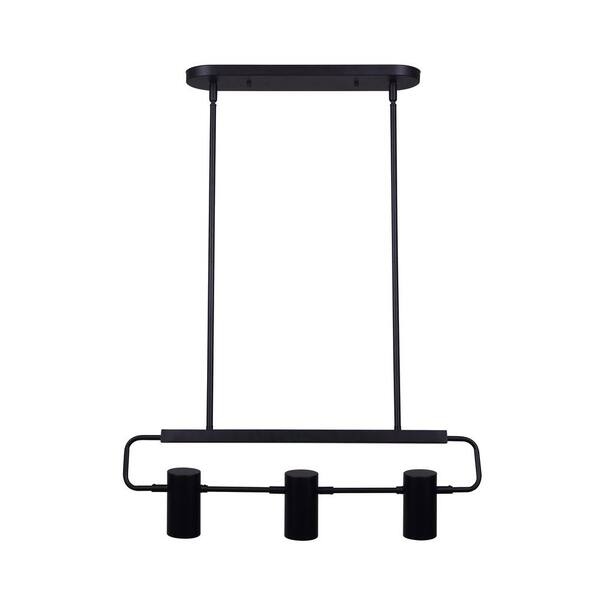 CANARM Marena 3-Light Matte Black Halogen Track Lighting Head