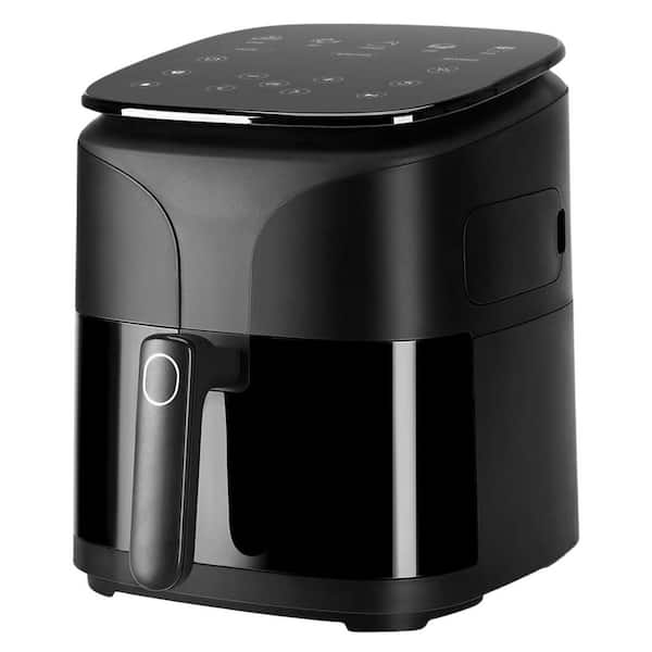 5.5Qt. Compact Air Fryer w 8-in-1 Cooking Function, 24 Presets, Digital Control Panel, Dishwasher-Safe Non-Stick Black