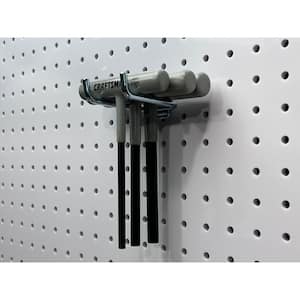 2-3/4 in. Double Rod 80 Degree Bend 1/4 in. Dia Zinc Plated Steel Pegboard Hook (10-Pack)