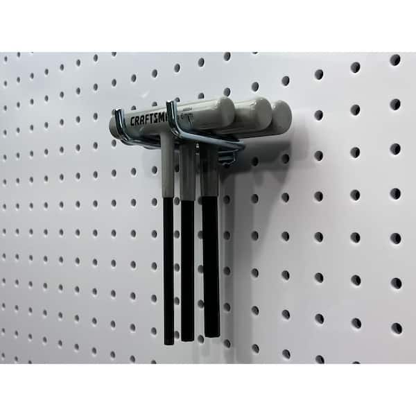 2-3/4 in. Double Rod 80 Degree Bend 1/4 in. Dia Zinc Plated Steel Pegboard Hook (10-Pack)