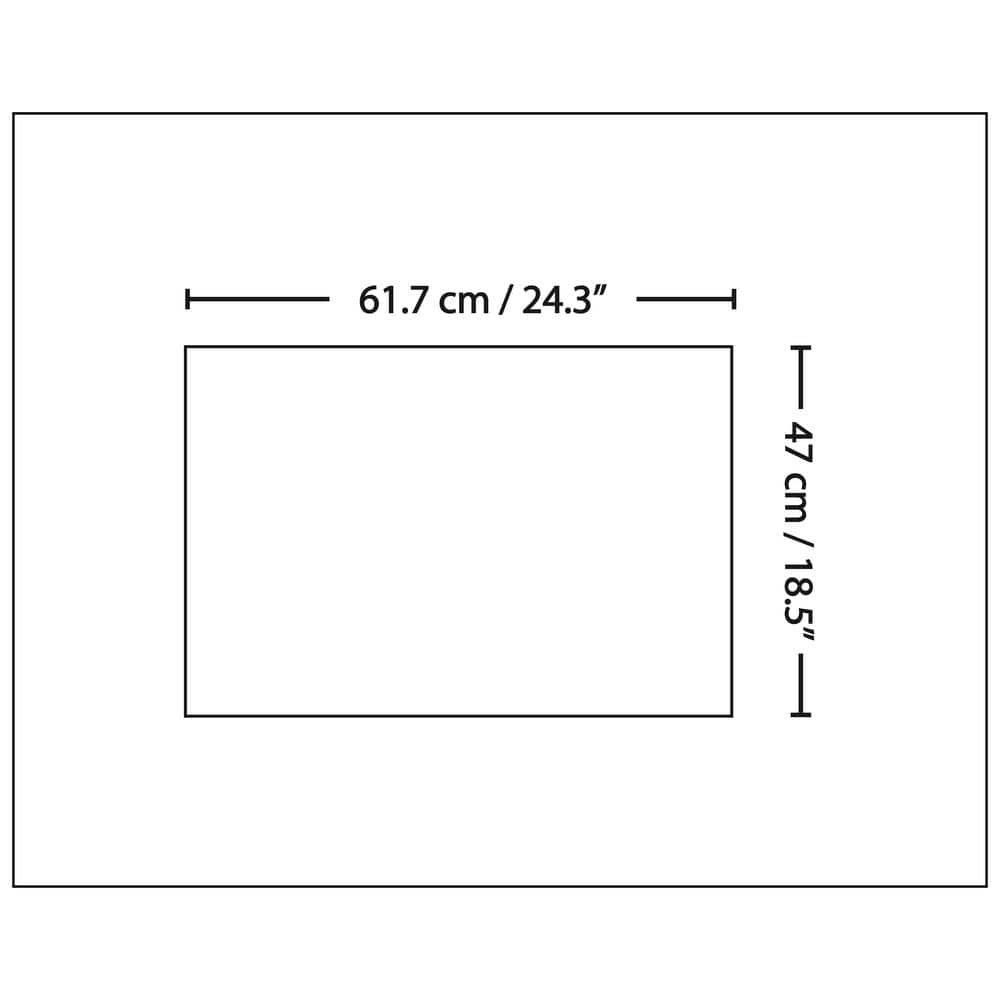 Textured White PVC Abstract Backsplash Panels, 18.5" x 24.3"