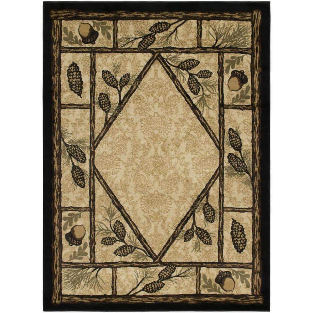 Mayberry Rug American Destination Multi-Colored 4 ft. x 6 ft ...