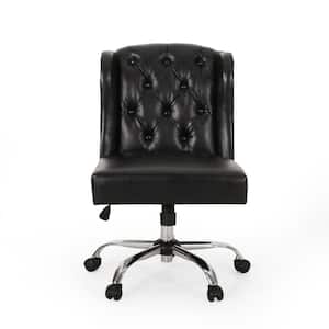 Beltagh Standard Midnight Black Faux Leather Adjustable Height Task Chair