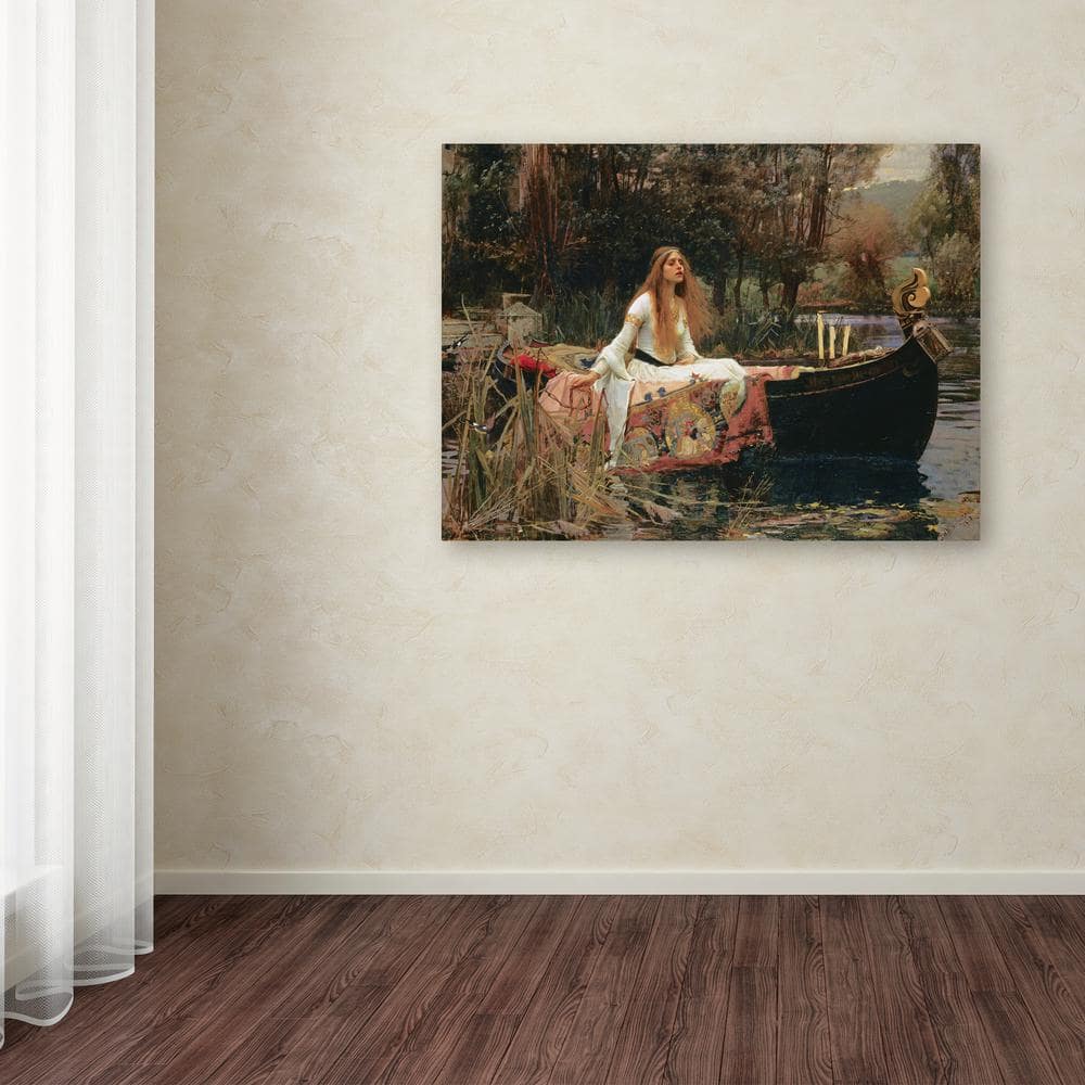 The Lady of Shallot Canvas Art in Nature Scene