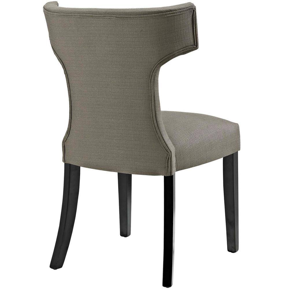 Taupe Brown Parsons High-Back Upholstered Side Chair