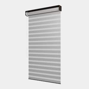 11 ft. Individual Adjustable Sunshade Privacy Roller Blinds for Bronze Aluminum Louvered Pergola 1-Side Wall