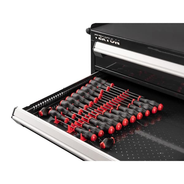 TEKTON High-Torque Black Oxide Blade Screwdriver Set with