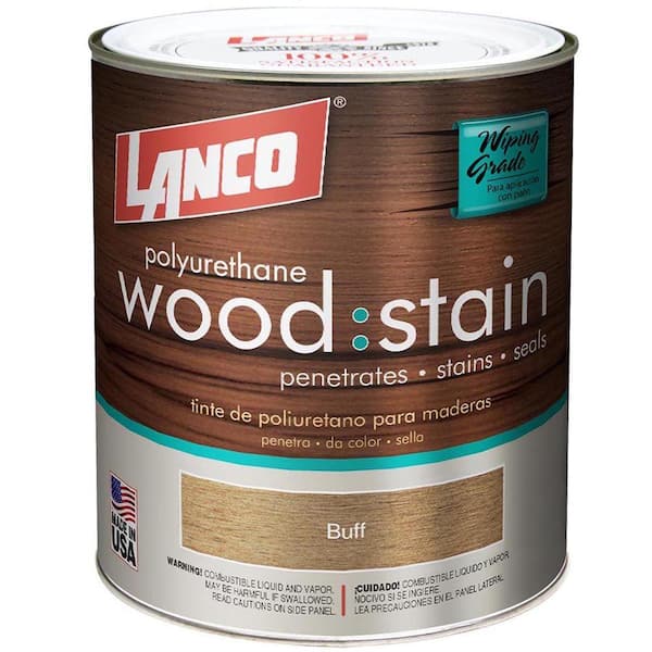 Lanco Wood Stain 1 qt. Buff Satin Polyurethane