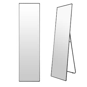 16 in. W x 61 in. H Rectangular Framed Wall Bathroom Vanity Mirror in Black Full Length Mirror Makeup Mirror Living Room