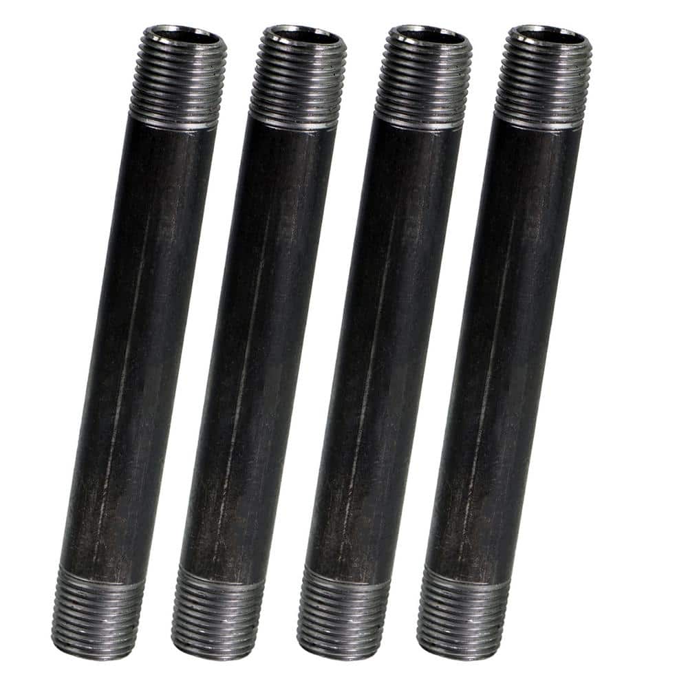 Black Steel Pipe, 3 in. x 12 in. Nipple Fitting (4-Pack) price history on PriceWatchPro