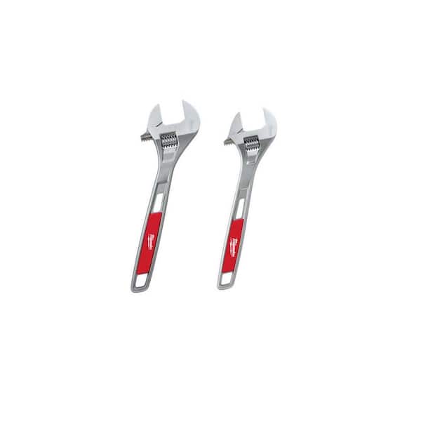 Milwaukee 15 in. Adjustable Wrench and 12 in. Adjustable Wrench