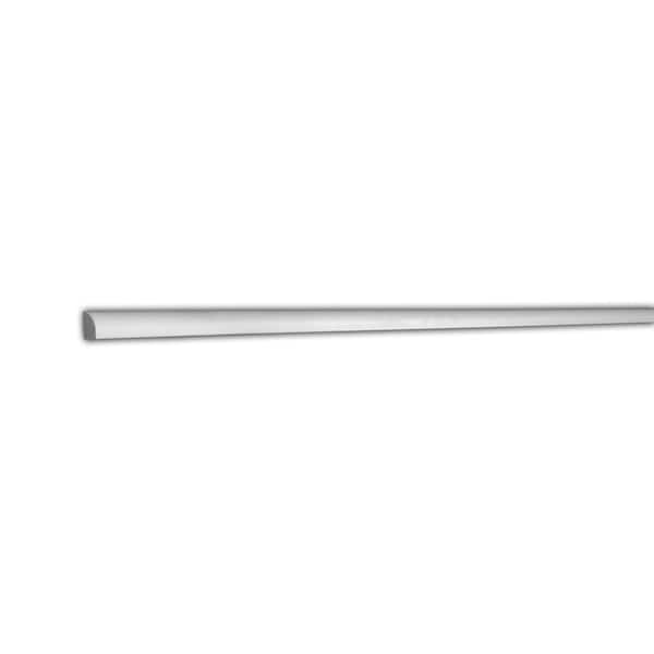WM 127 - 3/4 in. x 7/16 in. x 96 in. Polystyrene Shoe Base Moulding 48 Lineal Feet (6-Pack)