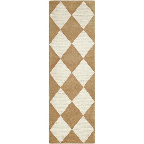 Livabliss Isaac Tan/Beige Modern 3 ft. x 8 ft. Indoor Area Rug