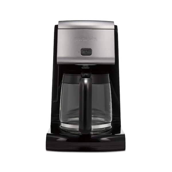 Proctor Silex 12-Cup Black FrontFill Coffee Maker with Glass Carafe