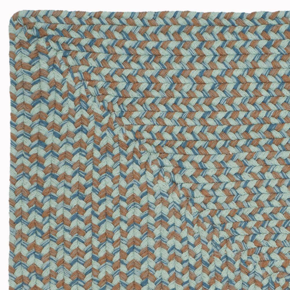 Gray and Multi Braided Cotton Reversible Area Rug