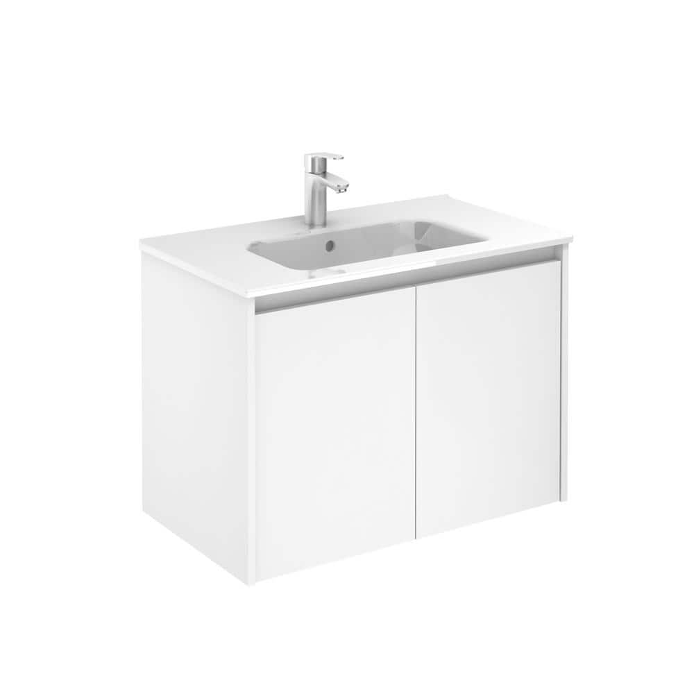 ROYO Sansa 32 in. W x 18 in. D 2/Doors Vanity in White with Ceramic