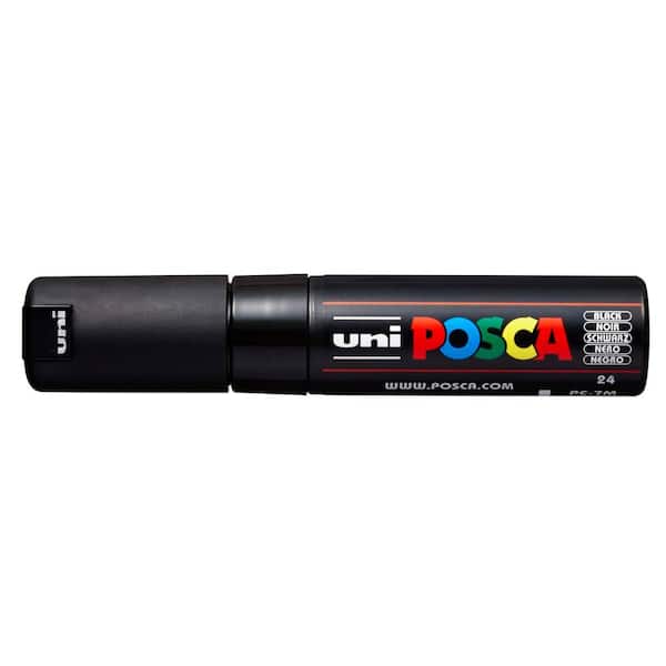 POSCA PC-7M Broad Bullet Paint Marker, Black 082729 - The Home Depot