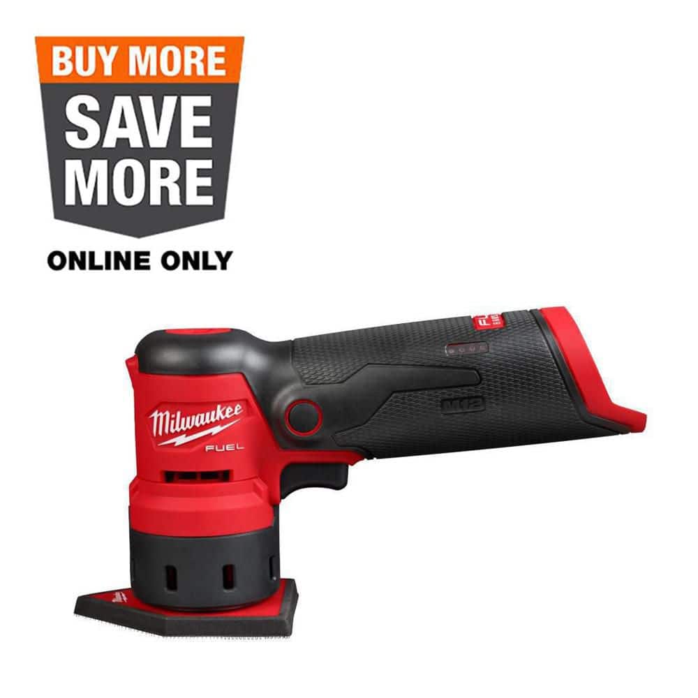 Milwaukee M12 FUEL 12-Volt Lithium-Ion Brushless Cordless Orbital Detail Sander (Tool-Only) 2531-20