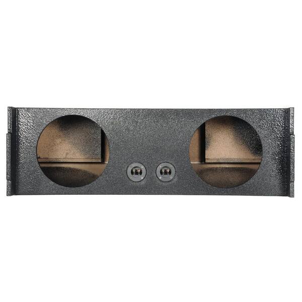 Q POWER 2 Hole 12 in. Car Audio Vented Subwoofer Enclosure for Third Row of SUV