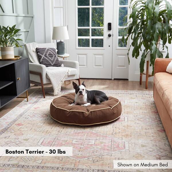 Happy Hounds Scout Medium Cocoa Round Pillow Dog Bed DB250M-COCOA