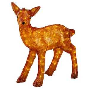 23 in. Lighted Commercial Grade Acrylic Reindeer Christmas Display Decoration
