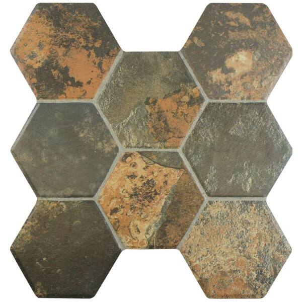 Merola Tile Nature Magma 15-1/4 in. x 16 in. Ceramic Floor and Wall Tile (15.6 sq. ft. / case)
