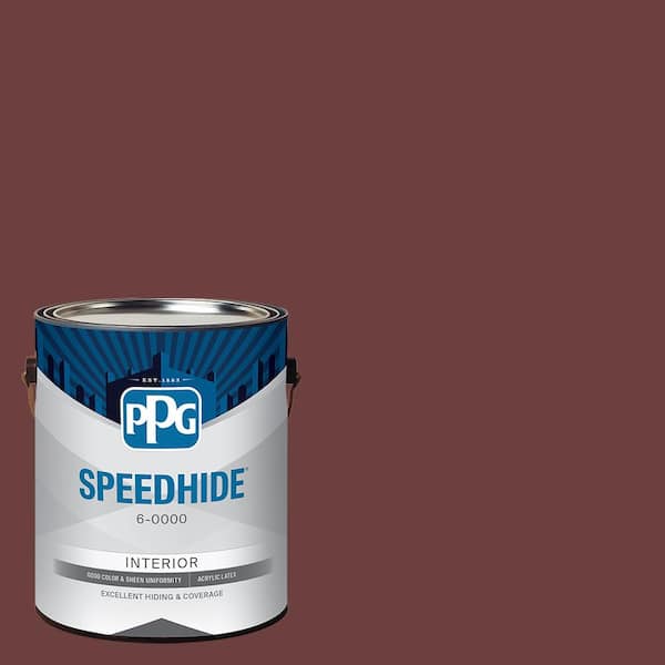 1 gal. PPG1053-7 Burgundy Wine Eggshell Interior Paint