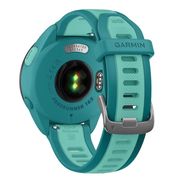Garmin Forerunner 165 43mm Music Running Smartwatch in Turquoise
